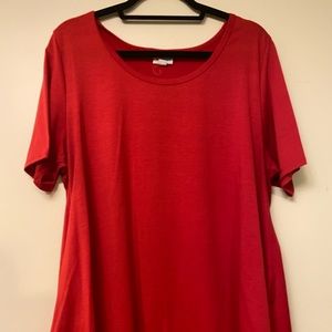 Lularoe xl true red perfect t